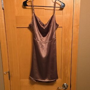 Wild Fable Bronze Slip Dress